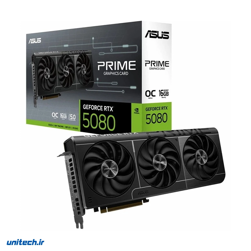 کارت گرافیک ایسوس مدل PRIME GeForce RTX 5080 16GB GDDR7 OC Edition1